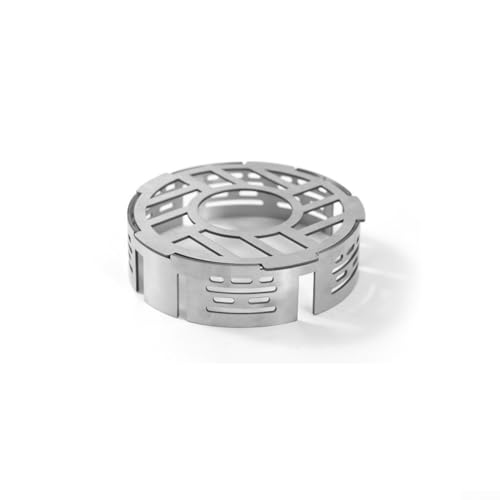 Gasherd-Windschutzscheibenring aus Edelstahl, winddichter Ring für Campingkocher, Wärmekonzentrator, passend für die meisten tragbaren 3-Klauen- und 4-Klauen-Öfen, verbesserte Ofenstabilität