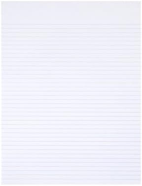 SKILCRAFT 7530-01-516-7581 Recycled Writing Pad with 1/4 Inch Narrow Rule, Letter Size, 8-1/2 x 11 Inch, White (Pack of 12)