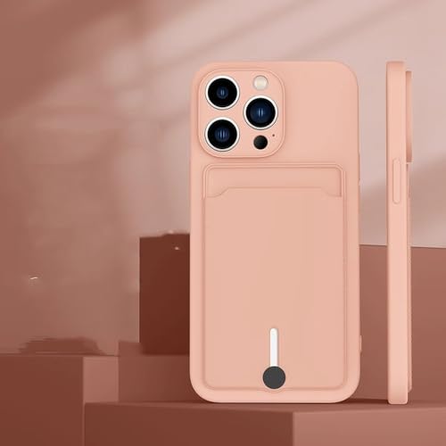 Étui pour téléphone portable rose avec fente carte, un cadeau utile et tendance