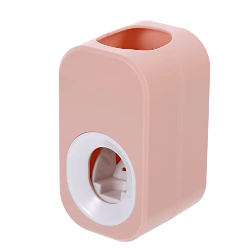 SEWOART Automatic Toothpaste Squeezer Tube Squeezer Hands Toothpaste Squeezer Automatic Toothpaste Dispenser Gadgets for Home Rollers Convenient Toothpaste Roller Plastic Pink