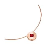 Rose goldener Anhänger mit Design Anspruch : Hochwertiges Collier Edelstahl matt, gefertigt in eigener Manufaktur in Deutschland, aus unempfindlichem und hautfreundlichem Material.