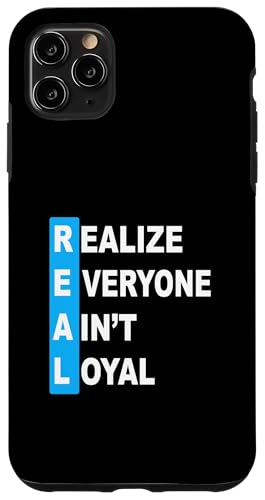 Blue Color Everyone Ain't REAL �u���[�O���t�B�b�N �X�}�z�P�[�X iPhone 11 Pro Max �p