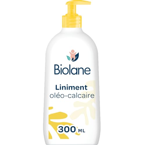 BIOLANE – Liniment oleo calcaire Bébé – Nettoyant sans rinçage – 99% Origine naturelle – Nettoie et protège le siège – 300ml – Fabriqué en France