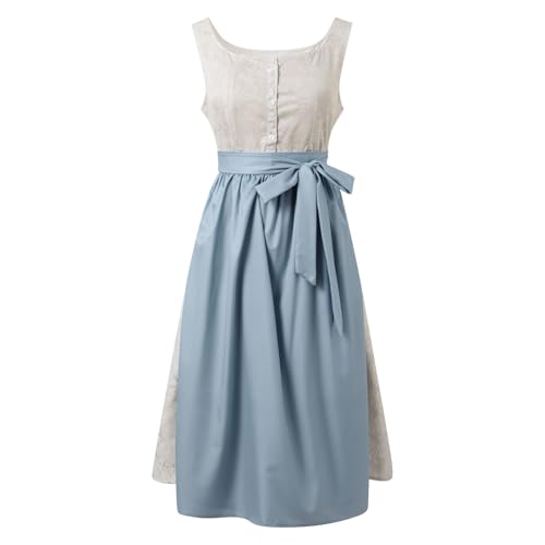 Robe de cosplay avec gilet en dentelle et tablier pour femme élégante
