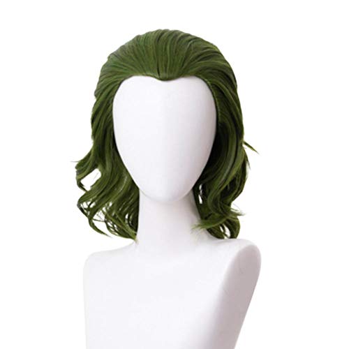 Parrucca Verde Joker – Cosplay, Halloween – Stile Pazzo Cattivo – Unisex Adulto