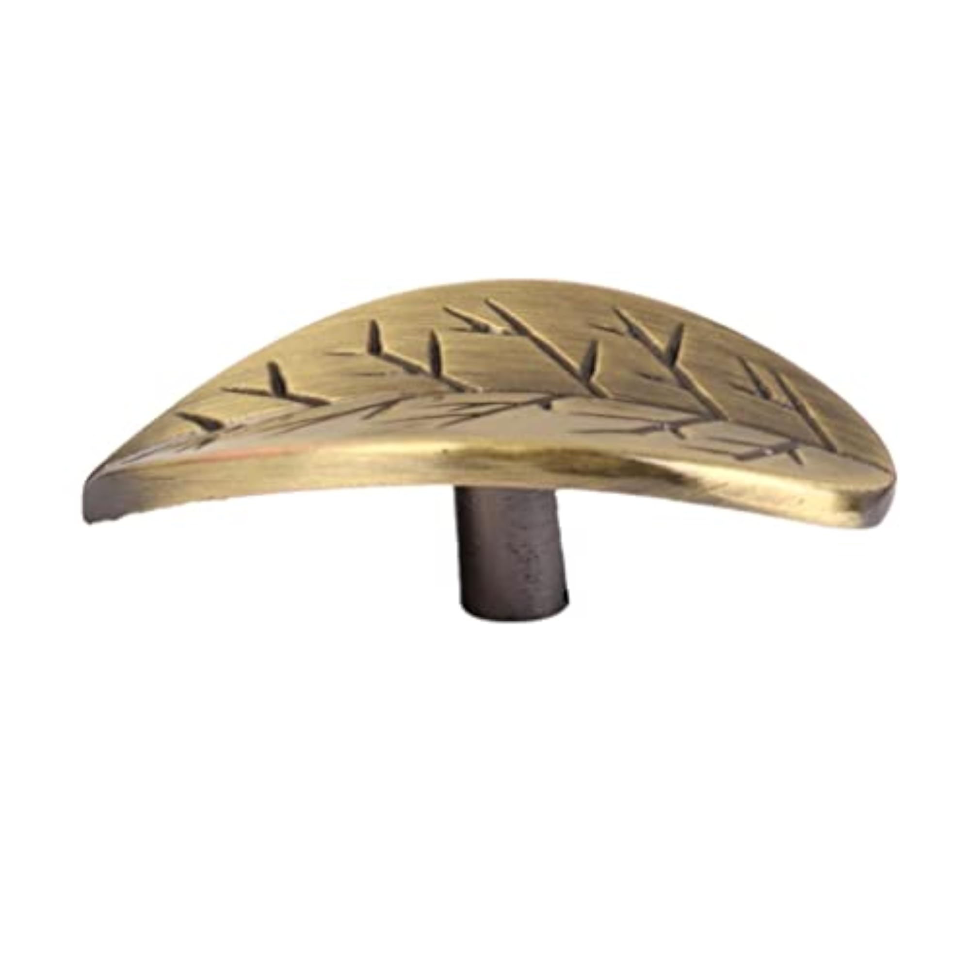 Tree Leaf Shaped Bronze Wardrobe Door Knob Pull Handle, 6X