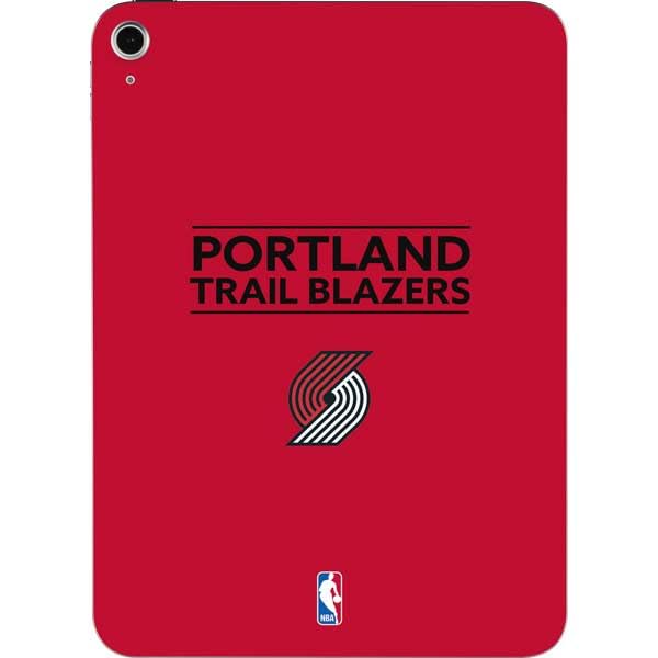 Skinit Decal Tablet Skin Compatible with iPad 11th Gen (2025) - Officially Licensed NBA Portland Trail Blazers Standard - Red Design