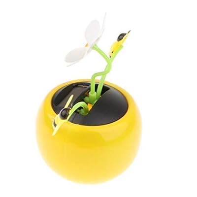 Fiore Danzante A Energia Solare Per Auto - Insetto Viola Con Petali Oscillanti - Decorazione Ecologica Per Cruscotto