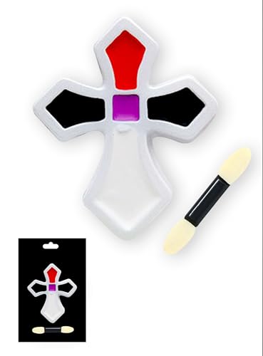 FIESTAS GUIRCA | Set de Maquillaje de Vampiro - Pintura Facial para Disfraces de Halloween y Fiestas de Vampiros - Ideal para Todos los Usuarios - Multicolor