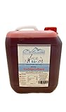 EL PRODUCTO - 5 litros de concentrado de granizado con una proporción de mezcla de 1:5, por lo que se obtienen 30 litros de granizado afrutado con un solo bote. Consejo: 1:6 también es una buena mezcla para el verano. De esta manera se obtienen 35 litros de granizado y no es tan dulce. No es necesario añadir azúcar.