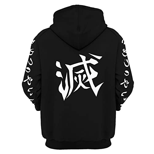 Ixqekuc Anime Boys Hoodie Tanjirou Nezuko Zenitsu Women Slayer Men Sweatshirt 2-Xx-Large #TOP1