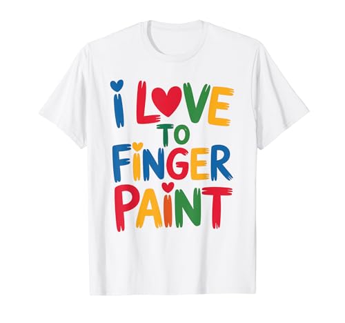 I Heart Love to Finger Paint I'm Paint �L���[�g �J�b�v�� �o�����^�C�� T�V���c