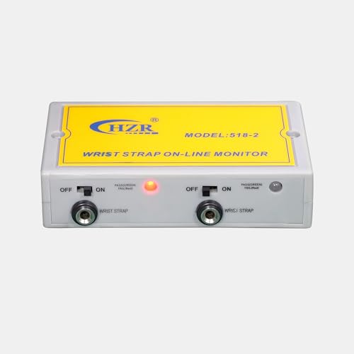 Image of Anti-Static Wrist Strap On-line Monitor 518-2 Anti Static Wristband Alarm Tester ESD Detector Workstation Instrument Online Test Real Time Monitoring grounding Device for ESD-Safe Workbench