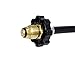 DOZYANT Propane Hose Adapter 1lb to 20lb Converter Replacement for Coleman Camp Stove, Buddy Heater to LP Cylinder POL Connection