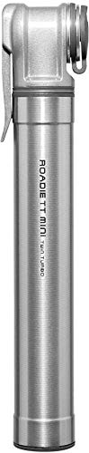 Topeak Roadie TT inflador manual de aluminio de alta gama para bicicletas con válvula Presta 5
