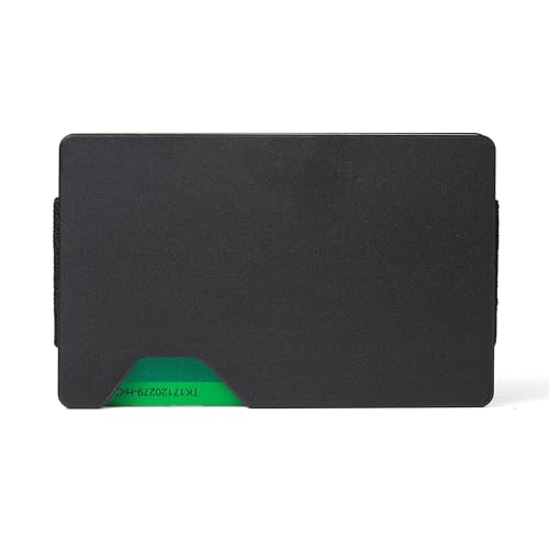 Image of Minimalist Wallet for Men, Slim Metal RFID Blocking Wallet Credit Card Holder Money Clip & Cash Strap, Scratch-Resistant Holds 15 Cards,Ideal Gift for Men | Matte Black