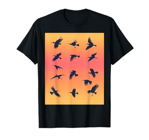 Minimalist Bird Silhouette T-Shirt