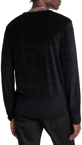 John Varvatos Men's Rosario Henley, Black4