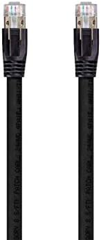 Monoprice Cat8 Ethernet Network Cable - 5 Feet - Black | 2GHz, 40Gbps, 24AWG, S/ FeetP - Entegrade Series