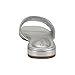 Calvin Klein Women's Traven Sandal, Silver Metallic Leather 040, 8