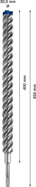 Bosch Expert SDS plus-7X - Broca para martillo perforador (4 x 50 x 115 mm, 10 unidades)
