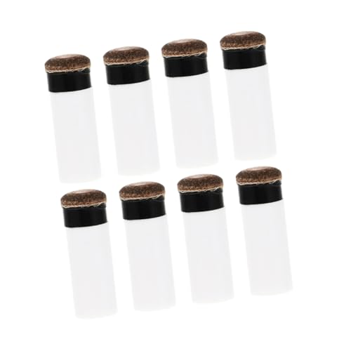 Mipcase 8pcs Portable Billiard Tips Replacement Stick Ferrules Pool Stick Accessories Billiard Tips Roller Ferrule for Pool Quick Setup Robust Construction