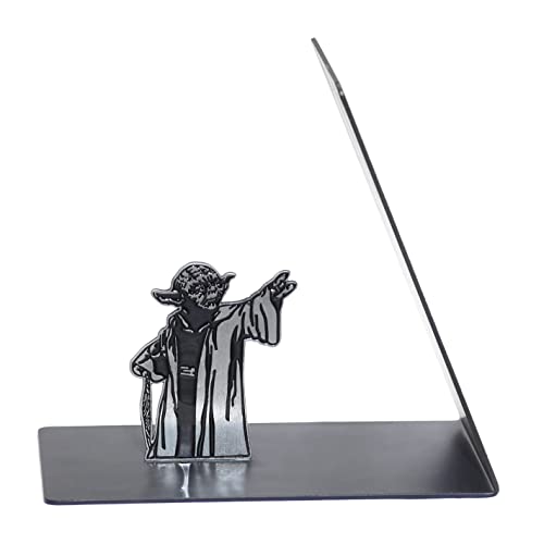 GuoShuang Cool Office Accessories - Sujetalibros de Metal de Yoda, Regalo de Star Wars para Hombres, Accesorios de Escritorio, sujetalibros