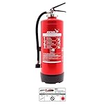 9Liter Gel-Feuerlöscher Gellöscher Sonderlöscher für Lithium-Ionen-Akkus DIN EN 3, GS + Wandhalter + Standfuß, 8 A = 4 LE Feuerlöscher mit Instandhaltungsnachweis von MBS-FIRE