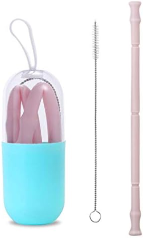 HummingbirdGlass Straws Teal Turtle on Teal Straight Straw 9 in x 9.5 mm With Cleaning Brush