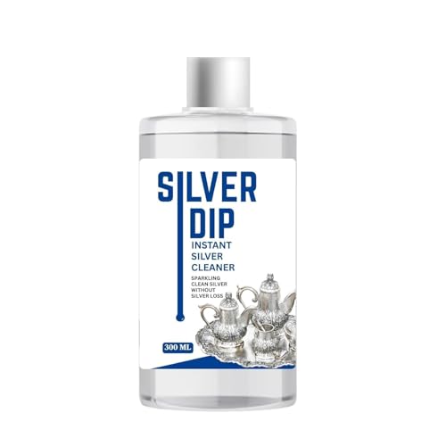 Image of Silver Dip Modicare Instant Silver Cleaner Sparkling Clean Silver Without Silver Loss,(Silver Dip Modicare Cleaner) 300ML | Deep Cleaner Liquid Plus instant clean.