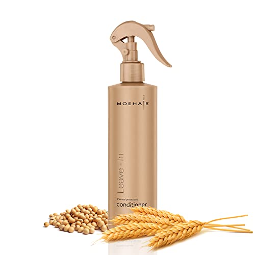 Moehair Leave In Conditioner Spray 12 Fl Oz For Dry Damaged Hair, Heat Protectant, Hair Detangler Spray | Infused With Protein And Vitamins, Paraben And Sulfate Free Conditioner #TOP1