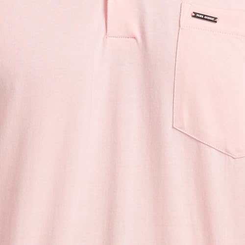 Image of Park Avenue Men Cotton Slim Fit Solid Pattern Polo Neck Casual T-Shirt