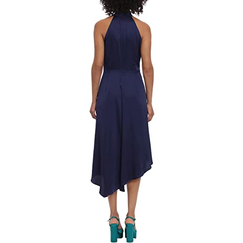 Maggy London Women's Halter Neck Dress With Empire Waist And Asymmetric Hem, Astral Aura, 16 #TOP1