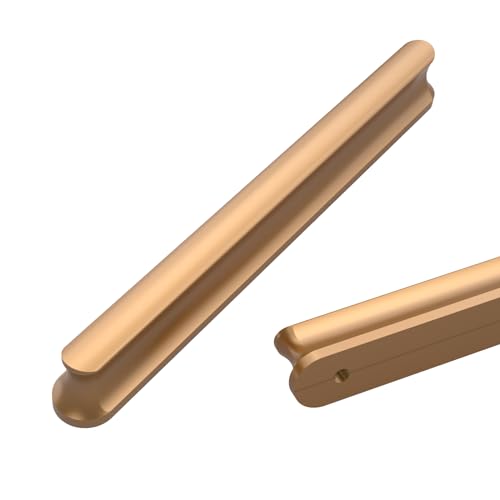 Coinkoly 10 Pack Champagne Bronze 3-3/4 Inch(96mm) Hole Center Kitchen Cabinet Handles Cabinet Pulls Kitchen Drawer Pulls Hardware for Cupboard Dresser Handles Bathroom