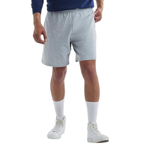 Image of Hanes Men's Shorts, Essentials Short with Pockets, Gym Shorts for Men, Men's Athletic Shorts, 7.5 inch