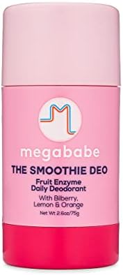 Megababe Daily Deodorant - The Smoothie Deo with Fruit Enzymes | Aluminum-Free, All Natural | 2.6 oz