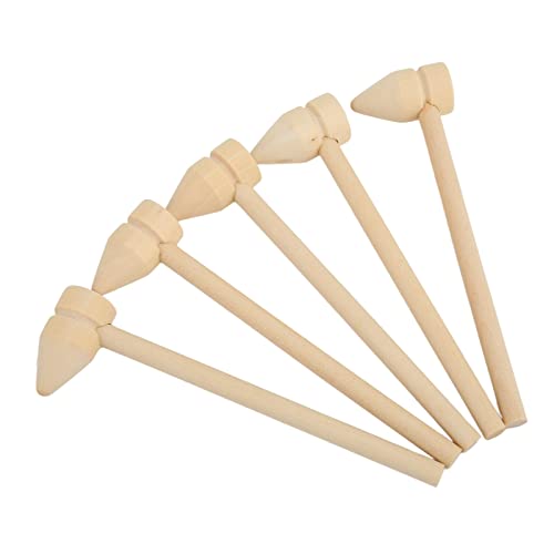KOSDFOGE 35Pcs Martelo de Madeira para Chocolate, Mini Marretas Martelo de Coração Quebrável para Co