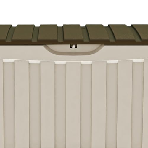 7H SEVEN HOUSE Baúl Exterior de Resina | Arcón para Jardín, Terraza o Balcón | Baúl Impermeable | 340 Litros | 118x53x57cm - imagen 5