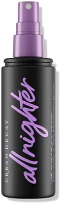 Urban Decay All Nighter Waterproof Makeup Setting Spray (Full Size) - Natural Finish, Smudge-Proof, Transfer-Resistant, Up to 16HR Wear, Cools Skin Temperature, Fine Mist, Controls Shine - 4 Fl Oz