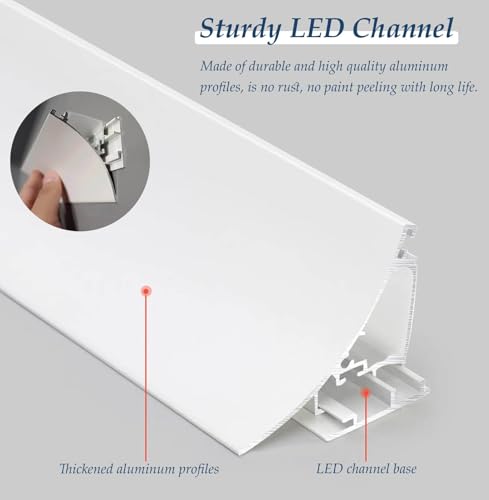 Canal LED de Techo para Crear Luz Ambiental Indirecta en Salones Modernos 3