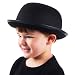 Funny Party Hats Kids Derby Hat - Bowler Hat for Kids - Black Bowler Hat - Felt Bowler Hat - Children's Costume Hats