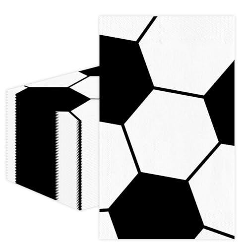 Servilletas de papel de fútbol desechables para decoración de cenas y fiestas infantiles