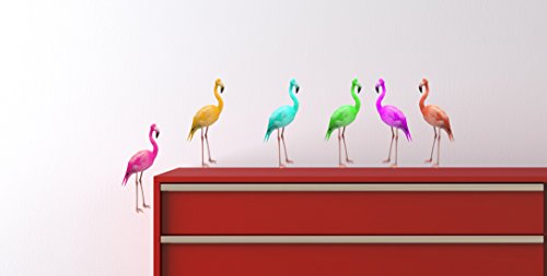 Image of Stickers - Wall Adhesive - Flamingo, 1 Sheet, 29,7 x 21 cm