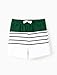 PATPAT Family Matching Swimsuits: Boys' Bathing Suit Quick-Dry Swim Trunks with Elastic Waistband - Daddy and Son Matching Beach Board Shorts for Summer Vacations, Green, Boy, 8-9 Years