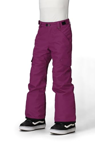 686 Girl's Lola Insulated Pant - Winter Thermal Clothing with Kick Panels & Boot Gaiters - Water & Weather Resistant - Violet, Large
