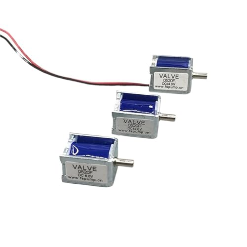 DC 6V/ 12V/ 24V 2-position 3-way Valve Micro Mini Electric DC Solenoid Valve For Gas Air(Model C 24V)
