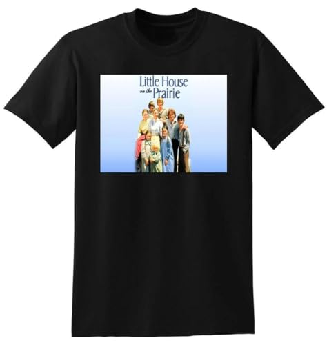 TANUVJXK Little House on The Prairie T Shirt Black XL