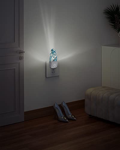 Idowmat Night Lights Plug Into Wall - Nautical Themed Animal Octopus Kids Night Light For Bedroom - Led Nightlight With Light Sensors For Bathroom Nursery Hallway Kitchen (Popsicle Shape) #TOP4