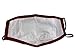 BraveCovers - Pack of 2, Red 3-Layer Cotton Face Mask - Washable & Reusable with Adjustable Ear Straps and Nose Clip