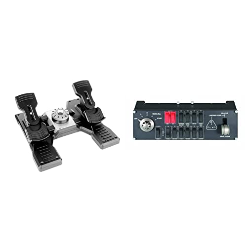 Logitech Pro Flight Rudder Pedals & Pro Flight Switch Panel, White #TOP15